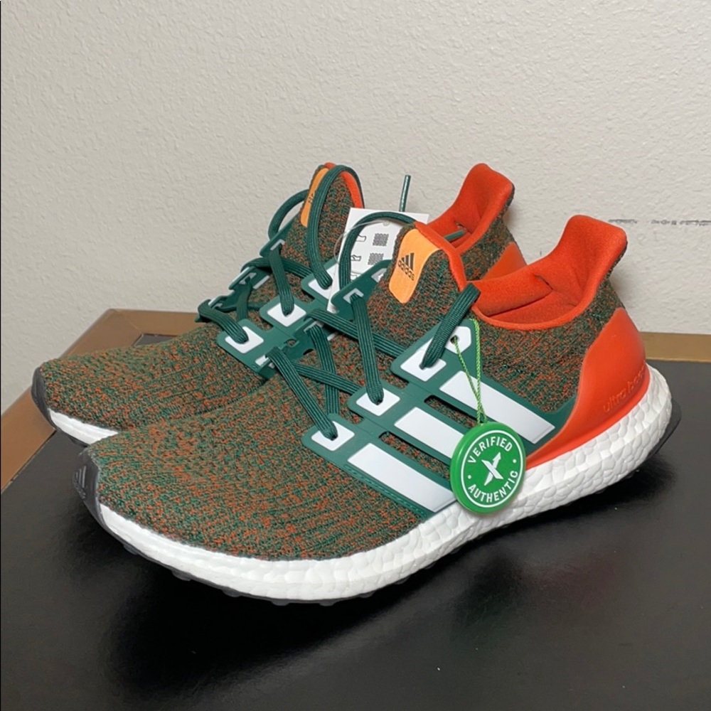 Adidas Ultra Boost 4.0 Miami Hurricanes